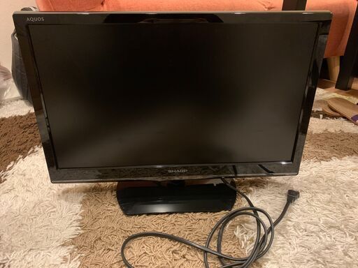 【状態◎】SHARP液晶カラーテレビ AQUOS ２２インチ◆PCやゲーム用のサブモニターにも