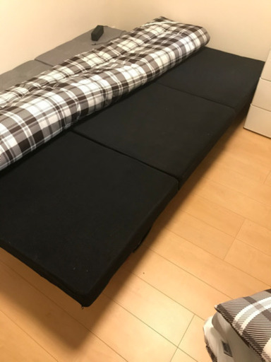 別売り可！シングルベッド　マットレス　敷きパットセット　バラシて運べる