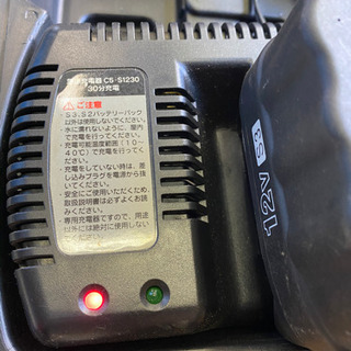 インパクトドライバー 12V 充電式 電池2個付き の画像