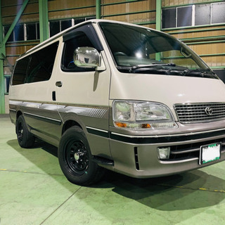 車検1年以上‼️ 100系　後期　ハイエース　ワゴン　3.0ディ...