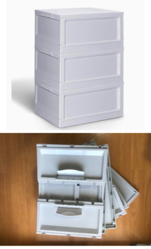 【値下げ】【強い耐荷重】蓋付き収納 大 おしゃれ折りたたみ  収納ケース\u003c3個セット＞