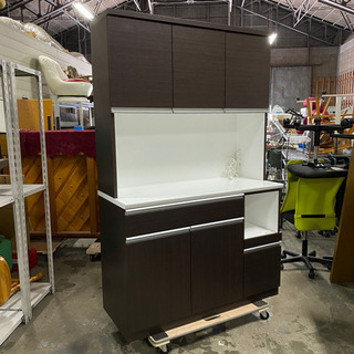 ニトリNITORI キッチンボード 100KB DBR ブラウン　食器棚 ニトリNITORI キッチンボード 100KB DBR ブラウン食器棚