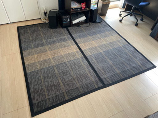【引取限定】竹ラグ　シックにおしゃれな部屋になります！