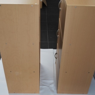 扉付き3段BOX　2個セット【お引き取り限定】の画像