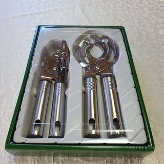 石鍋裕ボトルオープナーと缶切りのセット(未使用)