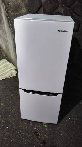 ハイセンス 2ドア冷蔵庫 150L 2019年製 HR-D15C  ホワイト　美品　売ります。地域限定設置費込み！