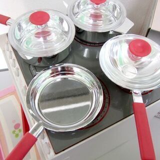 プチママ オーブン＆コンロ 箱あり Petit mama マザーガーデン ピンク 札幌市北区屯田の画像