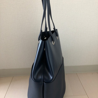 ネイビー☆合皮トートバッグの画像