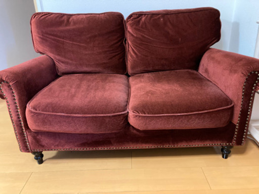 VINCENT アンティーク調ソファ　2人掛け