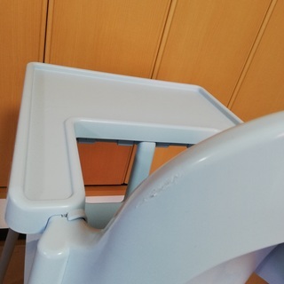 【中古】IKEA ハイチェア テーブル付き ブルーの画像
