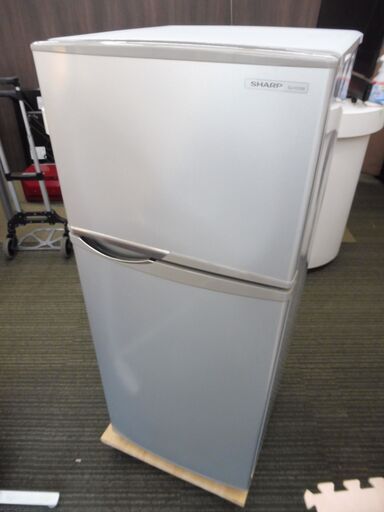 ■シャープ　2ドア冷蔵庫　118L　SJ-H12W-S