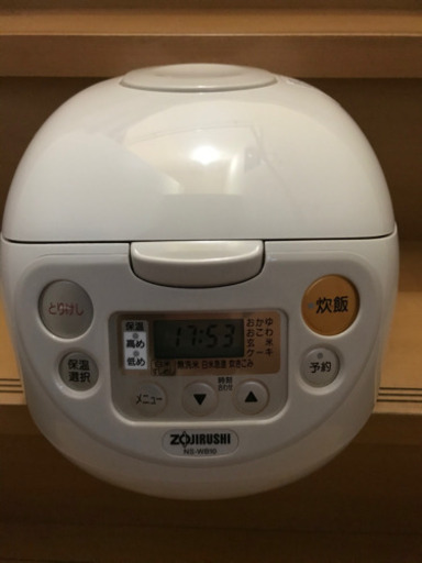 2012年製 象印 5.5合 マイコンジャー 炊飯器 NS-WB10