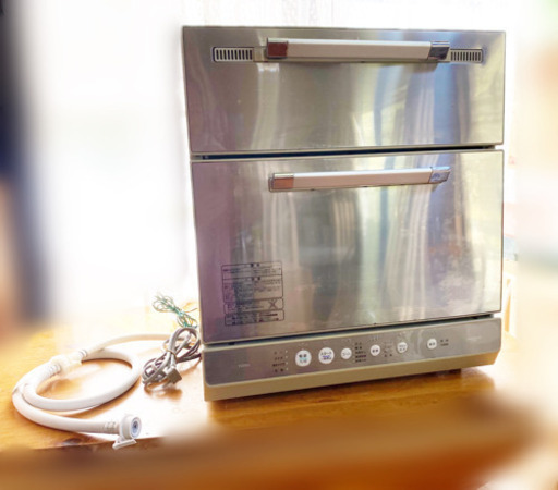 TOTO★卓上型食器洗い乾燥機★WASH UP ECO (ウォッシュアップ エコ)★EUD500★シルバー★【中古】