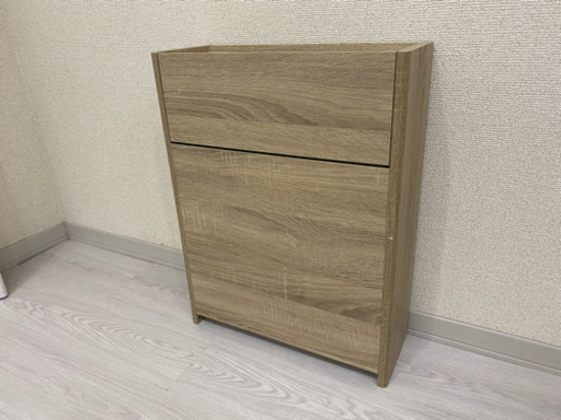 ケーブルボックス 木製 収納ボックス 棚　幅40cm 高さ52.5cm ライトブラウン