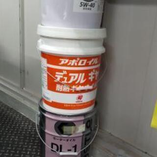 使用済エンジンオイル ギヤオイルペール缶3缶約60L 廃油ストー...