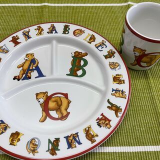 ティファニーアルファベットベアーズBirthdayプレート未使用希少30.5cm ティファニーアルファベットベアーズBirthdayプレート未使用希少30.5cm