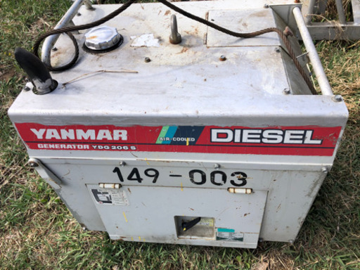 ヤンマー発電機、ディーゼル、エンジンかかる