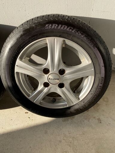 【155/65 R13  73S 】 LEBEN  アルミホイール×タイヤ４本セット　軽自動車用