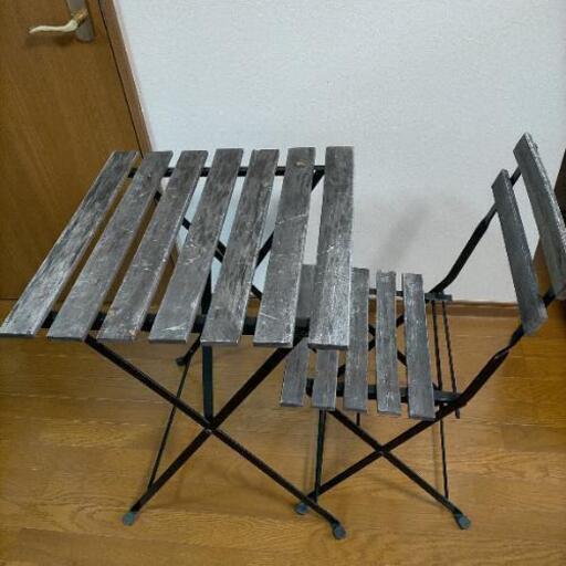 IKEA バルコニー テーブルイスセット