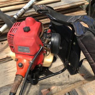 シンダイワ背負い式仮払い機 一発始動 中古
