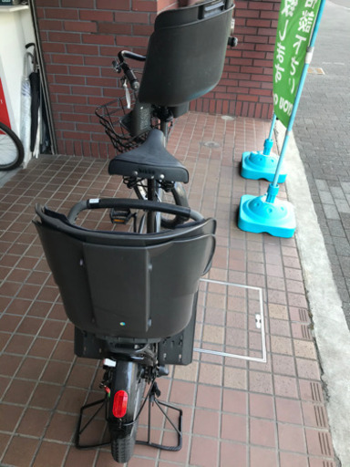 ブリジストン　bikke幼児2人同乗自転車　20インチ　内装３段変速　ledオートライト　前後チャイルドシート付き