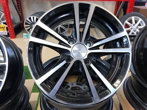 工賃コミ 14インチ アルミ ホイール 普通車 コンパクトカー Vits アクア ノート キューブ デミオ など