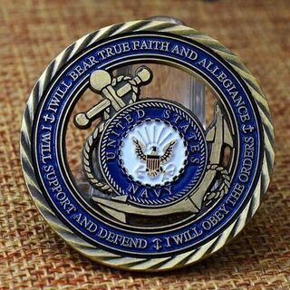 【非売品】US Navy アメリカ合衆国海軍のチャレンジコインの画像