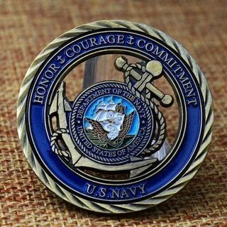 【非売品】US Navy アメリカ合衆国海軍のチャレンジコインの画像