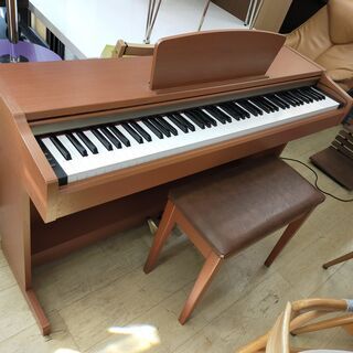 電子ピアノ デジタルピアノ YAMAHA 椅子付き ウッド調 ブ...