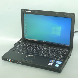 送料無料 SSD256GB 軽量モバイル ノートパソコン 中古良品 10.1型 Panasonic CF-J10UYNHR 第2世代Core i5 4GB 無線 Windows10 LibreOffice