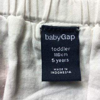 ★baby Gap 110 5years キャミワンピース 白 蝶 チョウの画像