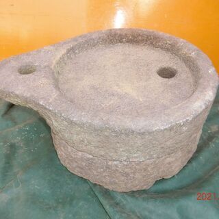 古民具：手挽き石臼　直径37cm