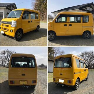 ご成約です‼️あり‼️アゲバン‼️エブリィ‼️リフトアップ‼️4WD‼️ヒッチメンバー‼️ロッドホルダー‼️釣り、キャンプに‼️の画像
