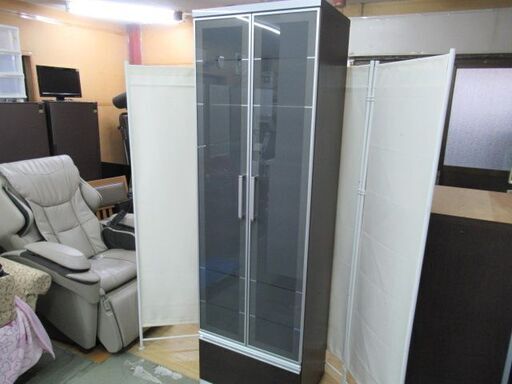 JKN2209/キッチンキャビネット/ダークブラウン/木目/大塚家具/acAYANO/綾野製作所/ソフトクローズ/耐震ロック/LU-D60UD/中古品/