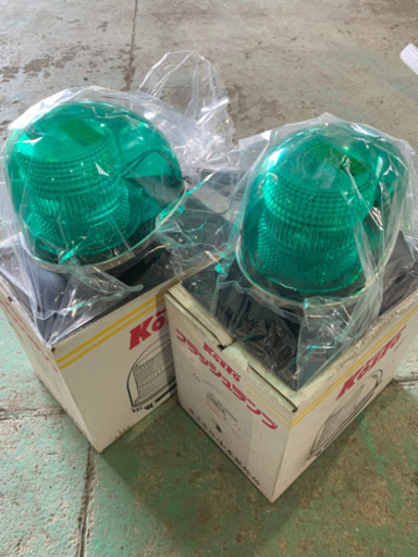最終値下げ　KOITO 小糸　24V フラッシュランプ 緑　回転灯