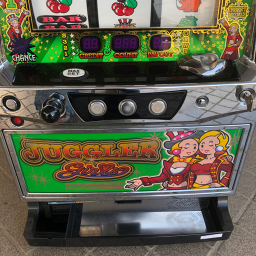 スロット台 ジャグラー メダル 鍵付き