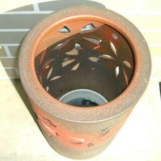 傘立て　陶器製　中古の画像
