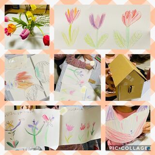 🎨アトリエべる国立（くにたち）教室4月レッスン（こどもクラス）の画像