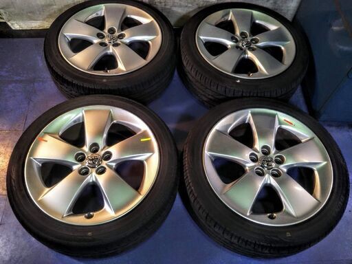 30系 プリウス純正 夏 17インチ ツーリング【富山】トヨタ純正 30プリウス 215/45R17 ダンロップ 中古 PCD100 ウィッシュ アリオン プレミオ