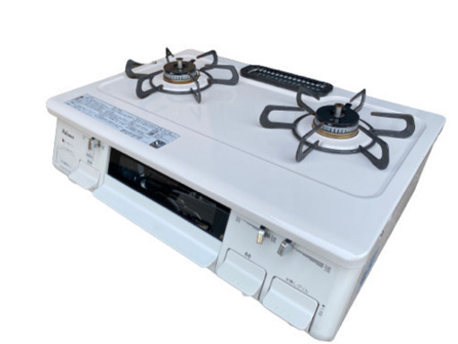 2017年製 パロマ ガステーブルコンロ シロノ 水無し片面焼き 59cm 都市ガス  左強火 ナチュラルホワイト IC-N86SH-L(0407c)