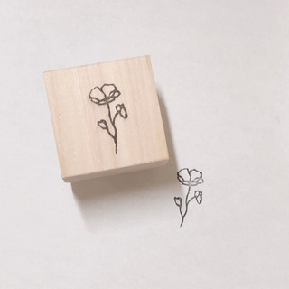 【消しゴムはんこ】flower