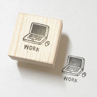 【消しゴムはんこ】手帳用　bujo 仕事　work