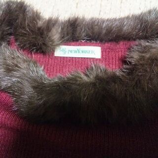 NEWYORKER【レディース】 ニット〈ワインレッド〉の画像