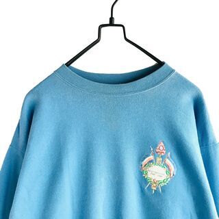 ヨーロッパ古着 89s フランス製 ワンポイント スウェット ブ...