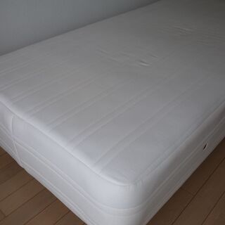 脚付きマットレス（ポケットコイル）/シングルサイズ（長期使用の中古）の画像
