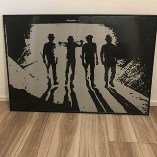 インテリア　絵画　時計じたてのオレンジ