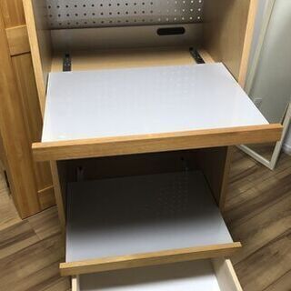 【値下げ】unico/ウニコ　HUTTE　レンジボード(レンジ台)の画像