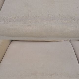 ◇HUKLA◇フクラ　カウチソファー 3人掛け オフホワイト W1980×D910×H620mm 使用感強め。の画像