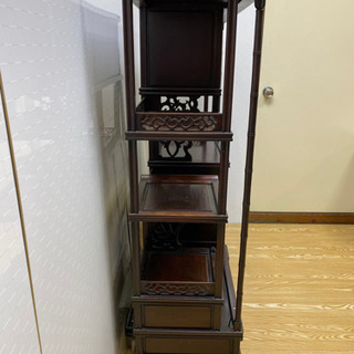 昭和レトロ　サイドボード　飾り棚 stp-0884 飾り棚 レトロ 飾り台 オープンラック サイドボード 木製