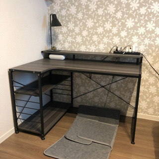 【美品】パソコンデスク 机 おしゃれ L字型 120cm